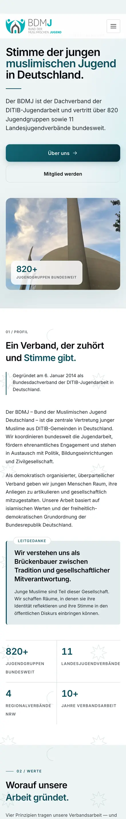 bdmj.org auf dem Handy
