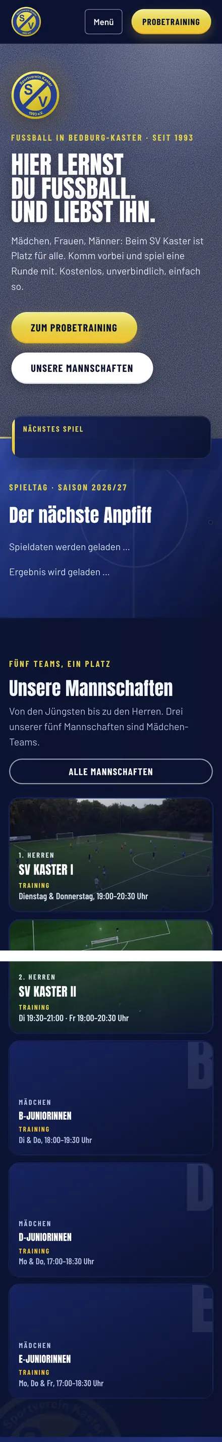 svkaster.de auf dem Handy