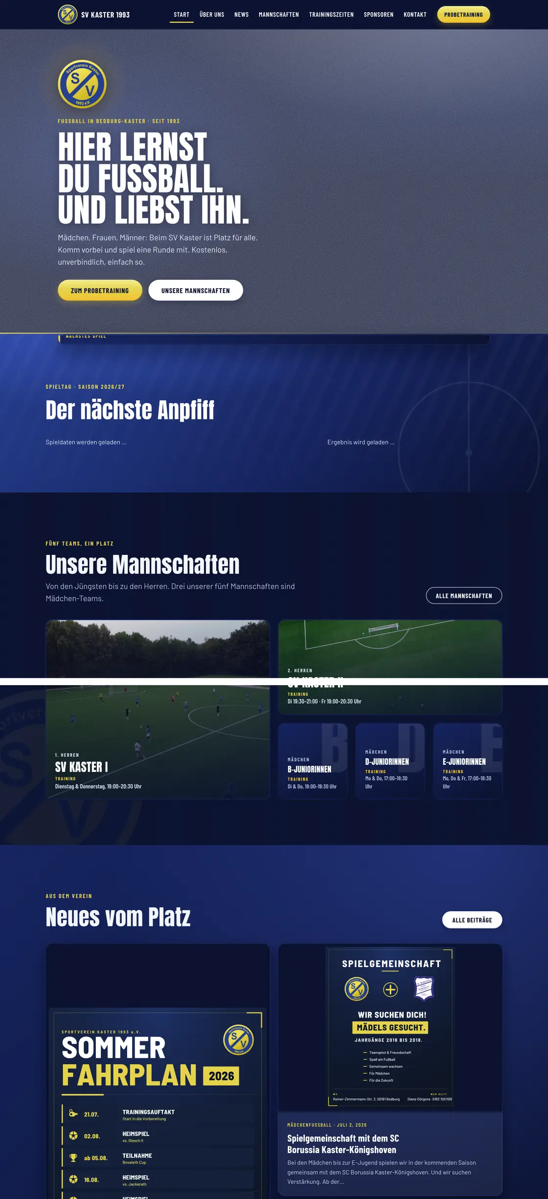 svkaster.de am Desktop